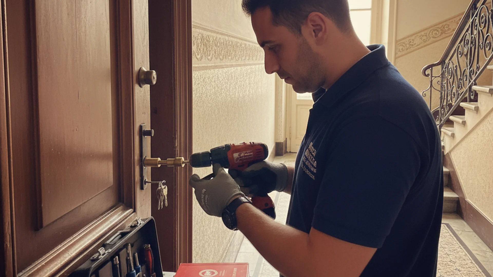 Fabbro professionista al lavoro a Monza